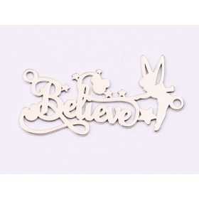 E1469 N- Link argint 925 "Believe fairy" 33.6x16.2mm 1 buc