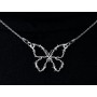 E1481 N - Pandant argint 925 Fluture,  23x17.5mm- 1 buc