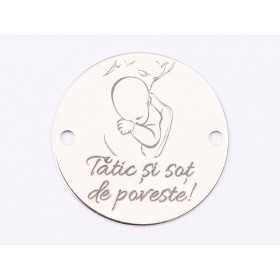 E1512 GS Link argint "Tatic de poveste" 16.5mm 0.3mm 1 buc