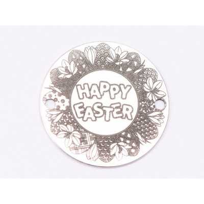 E1521 GS Link argint "Coronita Happy Easter"  16.5mm 0.3mm 1 buc