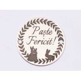 E1525 GS Link argint "Paste fericit!" 16.5mm, 0.3mm 1 buc