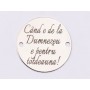 E1526 GS Link argint "Cand e de la Dumnezeu e pentru totdeauna!"  16.5mm, 0.3mm 1 buc