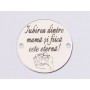 E1528 GS Link argint "Iubire eterna!"  16.5mm, 0.3mm 1 buc