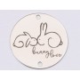 E1529 GS Link argint "Bunny love"  16.5mm, 0.3mm 1 buc