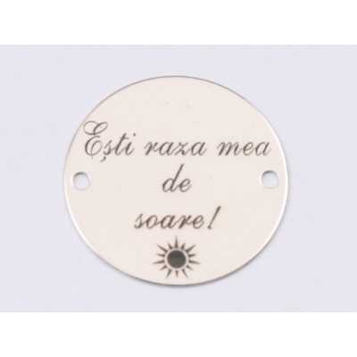E1534 GS Link argint "Love Bug"  16.5mm, 0.3mm 1 buc