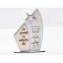 L714-Trofeu din lemn "Cel mai bun tata"  17x11cm - 1 buc