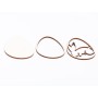 L716-Ou cu iepuras decorativ pentru licheni 3 straturi 12x8.5cm  - 1 buc