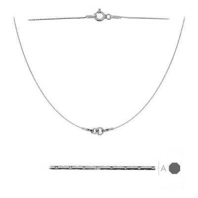 G1026-Lant argint simetric pentru link-uri 20+20cm