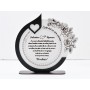 L718-Decoratiune MDF "Esti tot ce am nevoie" 19x20cm  - 1 buc