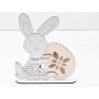 L719-Decoratiune "Iepuras cu ou" 17x20cm  - 1 buc