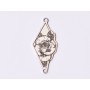 E1563 G Link argint "Trandafir"  23.5x11mm, 0.5mm 1 buc