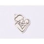 E1564 G Link argint "Mom&Baby"  17.5x14mm, 0.3mm 1 buc