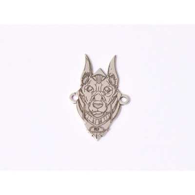 E1566 G Link argint "Cainele Faraonului"  20.5x12.5mm, 0.5mm 1 buc