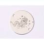 E1560 G Link argint "Cu drag de la nasii..."  16.5mm, 0.3mm 1 buc