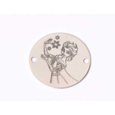 E1573 GS Link argint "Pisica stilizata"  16.5mm, 0.3mm 1 buc