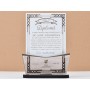 L731 -Decoratiune "Diploma in semn de apreciere" 16x12 cm  -1 bucata