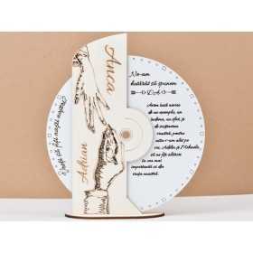L732 -Decoratiune lemn "Draga mama" 25 cm  -1 bucata