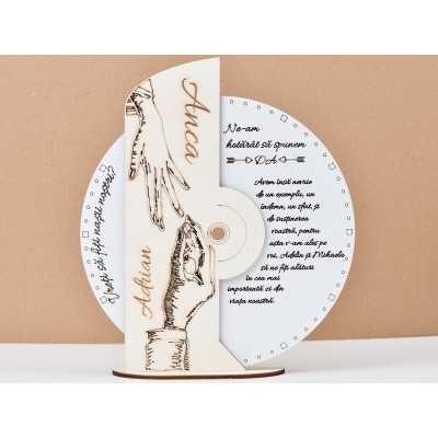 L732 -Decoratiune lemn "Draga mama" 25 cm  -1 bucata