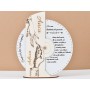 L732 -Decoratiune lemn "Draga mama" 25 cm  -1 bucata