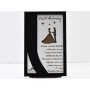 L736 -Decupaj MDF negru "Casa de piatra" 20x13 cm  -1 bucata