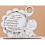 L735 -Decupaj MDF "Dragii mei nasi" 19x21 cm  -1 bucata