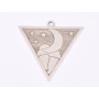 E1593 G Charm  "Luna si stele" 24.5x24.5mm, 0.6mm 1 buc