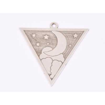 E1593 G Charm  "Luna si stele" 24.5x24.5mm, 0.6mm 1 buc