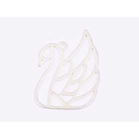 E1614 N Charm Ag 925 "Lebada" 25x20mm, 0.5mm 1 buc