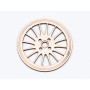 L763-Decoratiune lemn  " Cerc model abstract   " 7 cm - 1 buc