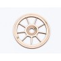 L767-Decoratiune lemn  " Cerc model abstract   " 7 cm - 1 buc