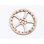 L770-Decoratiune lemn  " Cerc model abstract   " 7 cm - 1 buc