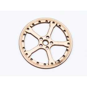 L770-Decoratiune lemn  " Cerc model abstract   " 7 cm - 1 buc
