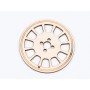 L771-Decoratiune lemn  " Cerc model abstract   " 7 cm - 1 buc