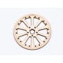 L772-Decoratiune lemn  " Cerc model abstract   " 7 cm - 1 buc