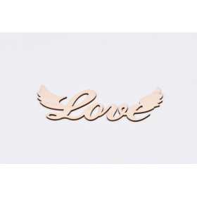 L774-Text lemn  "Love" 20x7 cm - 1 buc