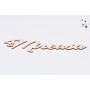 L776-Decupaj lemn text Mireasa cu fluturasi  35x9 cm