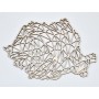 L781-Decoratiune lemn "Harta Romaniei "  26x18cm