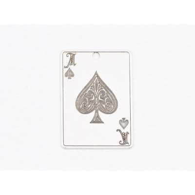 E1619 G Charm / Pandant  Ag 925 "Ace" 20x14mm, 0.6mm 1 buc
