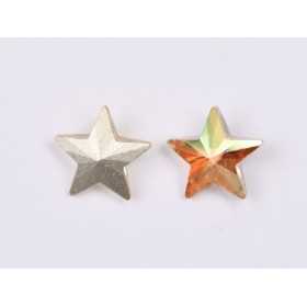 P4590-Cristal Star Fancy Stone, 10mm, Crystal Sun Silver Foiled - 1 buc
