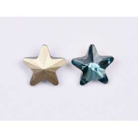 P4601-Cristal Star Fancy Stone, 10mm, Denim Blue Silver Foiled - 1 buc