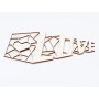 L799-Decoratiune lemn Love cu loc pentru foto  30x18.5 cm - 1 buc