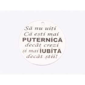 E1695 GS Pandant Ag 925 Esti mai puternica 16.5mm, 0.3mm 1 buc