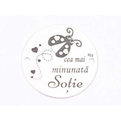 E1696 GS Link Ag 925Cea  mai minunata sotie 16.5mm, 0.3mm 1 buc