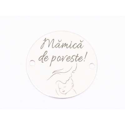 E1697 G Pandant Ag 925Cea  mai minunata sotie 16.5mm, 0.3mm 1 buc
