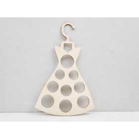 L848-Cuier din lemn pentru esarfe  35x22.5cm - 1 buc
