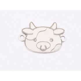 E1713 G Link Ag 925 Bull 14x10x0.3mm 1 buc