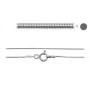 G1056-Colier lant Snake argint 925  0.7mm lungime 42cm