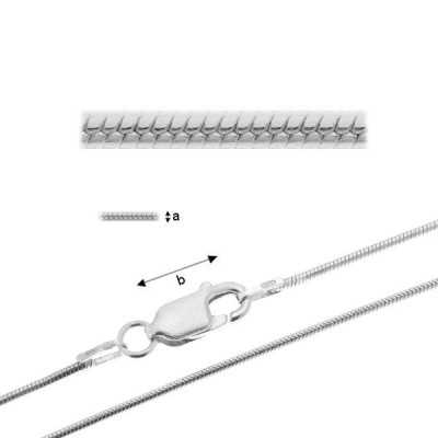 G1060-Colier lant Snake argint 925  1.05mm lungime 40cm