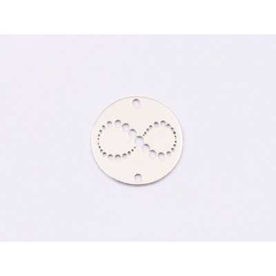 E1783 N Link Ag 925 Doua inimioare  , 13mm, 0.5mm 1 buc