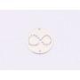 E1783 N Link Ag 925 Doua inimioare  , 13mm, 0.5mm 1 buc